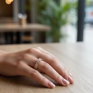 Elegant Gold and Silver Women's Ring